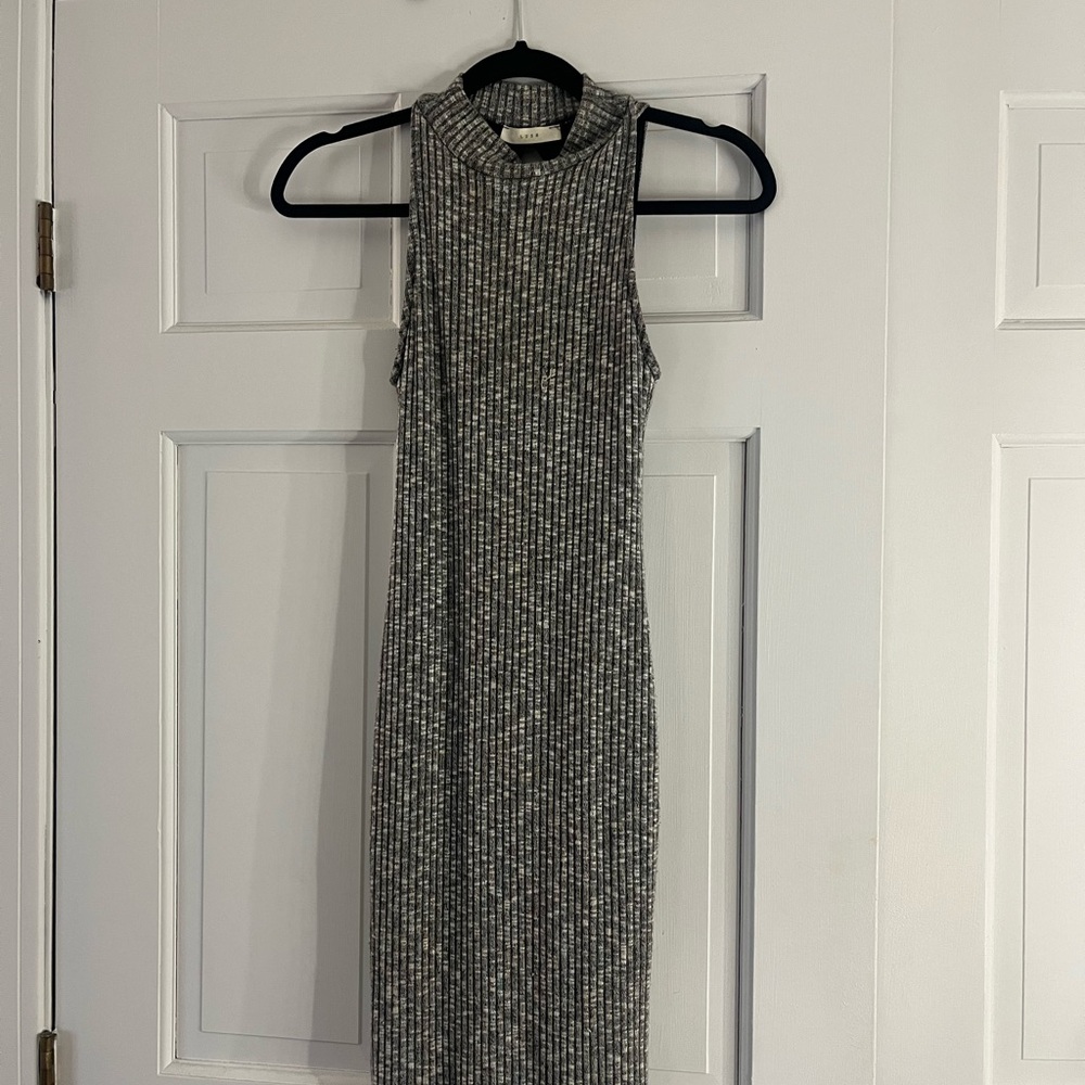 Knit Ribbed Midi Dress